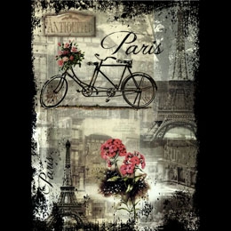 PARIS - Vintage Beautiful - štvorcová podložka pod pohár