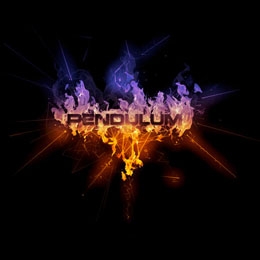 PENDULUM - Fire Logo - štvorcová podložka pod pohár