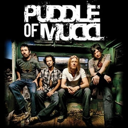 PUDDLE OF MUD - Logo & Band - štvorcová podložka pod pohár