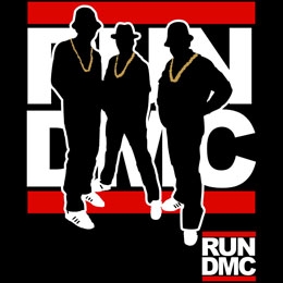 RUN DMC - Silhouettes - štvorcová podložka pod pohár