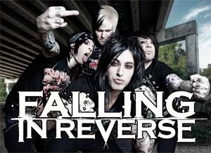 FALLING IN REVERSE - Band - štvorcová podložka pod pohár