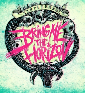 BRING ME THE HORIZON - Sempiternal Skulls - štvorcová podložka pod pohár