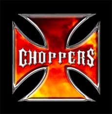 MALTÉZSKY KRÍŽ - CHOPPERS - Fire Logo - štvorcová podložka pod pohár