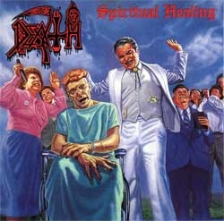 DEATH - Spiritual Healing - štvorcová podložka pod pohár