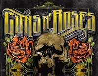 GUNS N ROSES - Skull Tour 2012 - štvorcová podložka pod pohár