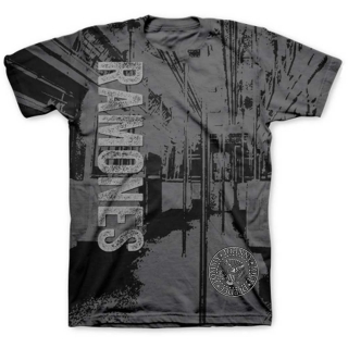 RAMONES - Subway - sivé pánske tričko
