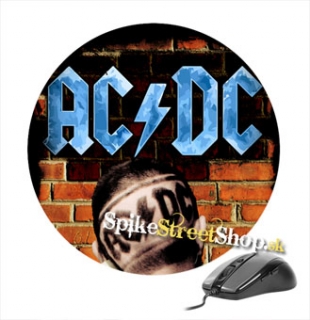 Podložka pod myš AC/DC - Blue Logo plus Wall - okrúhla