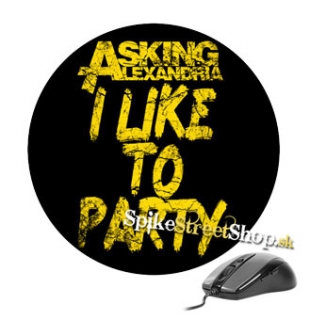 Podložka pod myš ASKING ALEXANDRIA - I Like To Party Yellow - okrúhla