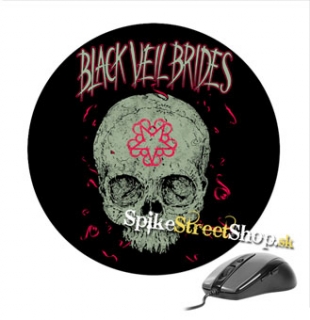 Podložka pod myš BLACK VEIL BRIDES - Skull - okrúhla