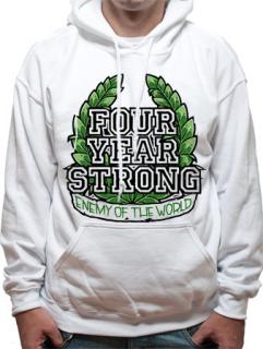 FOUR YEAR STRONG - Enemy Of The World - biela pánska mikina