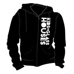 KIDS IN GLASS HOUSES - New Dirt - čierna pánska mikina na zips