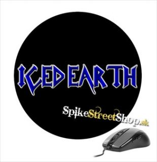 Podložka pod myš ICED EARTH - Blue Silver Logo - okrúhla
