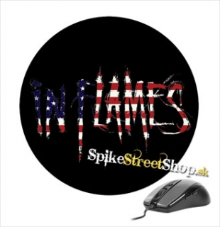 Podložka pod myš IN FLAMES - American Flag - okrúhla