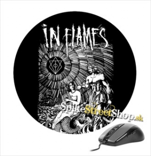 Podložka pod myš IN FLAMES - Poseidon - White Motive - okrúhla