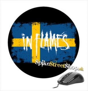 Podložka pod myš IN FLAMES - Swedish Flag - okrúhla