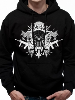 MARVEL EXTREME - Punisher Skull Hoody - čierna pánska mikina