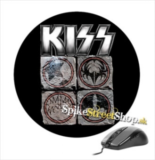 Podložka pod myš KISS - Symbols - okrúhla