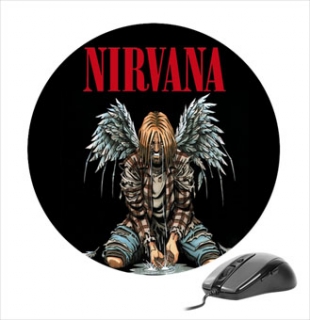 Podložka pod myš KURT COBAIN - Angel - okrúhla