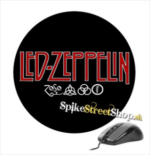 Podložka pod myš LED ZEPPELIN - Symbols - okrúhla