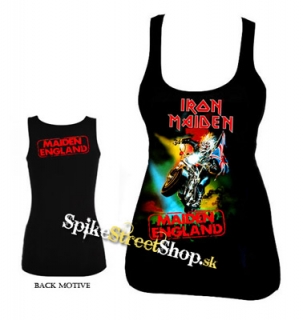 IRON MAIDEN - Maiden England Gold - Ladies Vest Top