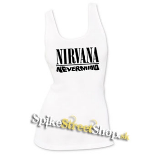 NIRVANA - Nevermind - Ladies Vest Top - biele