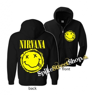 NIRVANA - Grunge Smile - mikina na zips