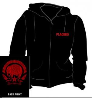 PLACEBO - Elephant - čierna pánska mikina na zips