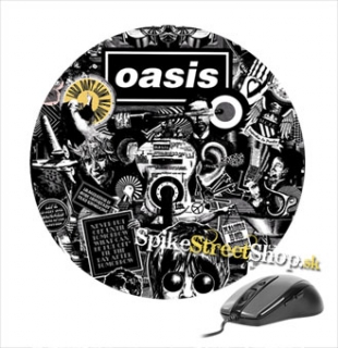 Podložka pod myš OASIS - Newspaper - okrúhla