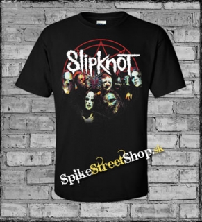 SLIPKNOT - Enneagram Band Poster - čierne pánske tričko