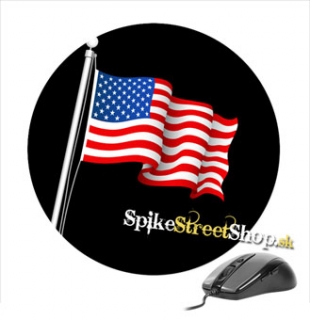 Podložka pod myš USA FLAG - Americká vlajka - okrúhla
