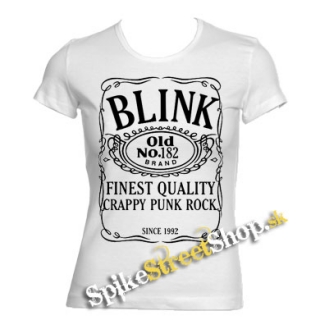 BLINK 182 - Jack Daniels Motive - biele dámske tričko