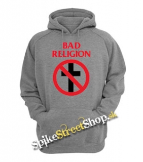 BAD RELIGION - Logo - šedá pánska mikina