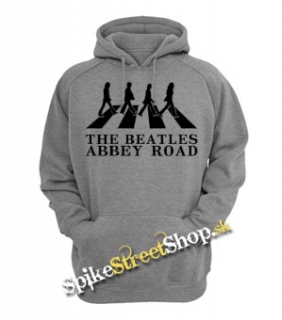 BEATLES - Abbey Roads Silhouette - šedá pánska mikina
