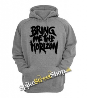 BRING ME THE HORIZON - Painted Logo - šedá pánska mikina