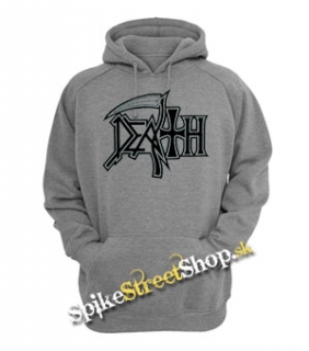 DEATH - Logo - šedá pánska mikina