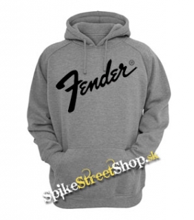 FENDER - Logo - šedá pánska mikina
