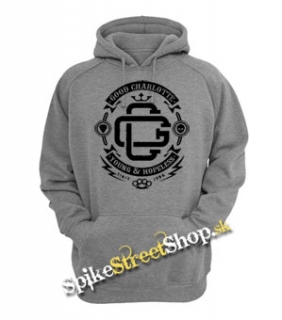 GOOD CHARLOTTE - Crest - šedá pánska mikina