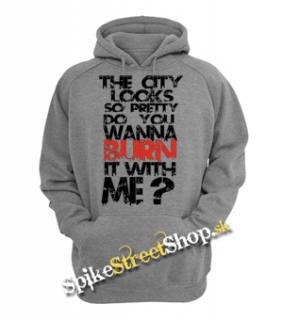 HOLLYWOOD UNDEAD - City - šedá pánska mikina