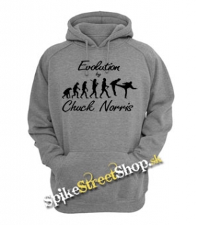 CHUCK NORRIS - Evolution - šedá pánska mikina