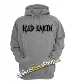 ICED EARTH - Logo - šedá pánska mikina