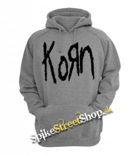 KORN - Official Logo - šedá pánska mikina