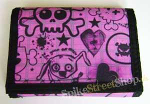 MONSTER HIGH - Pink Skull - peňaženka