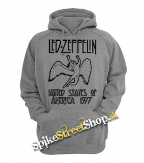LED ZEPPELIN - United States Of America 1997 - šedá pánska mikina