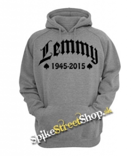 LEMMY - 1945-2015 - šedá pánska mikina