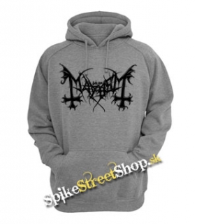 MAYHEM - Logo - šedá pánska mikina