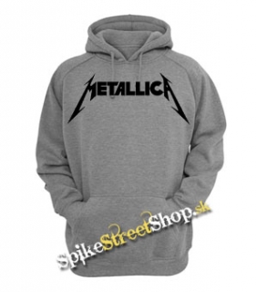 METALLICA - Logo - šedá pánska mikina