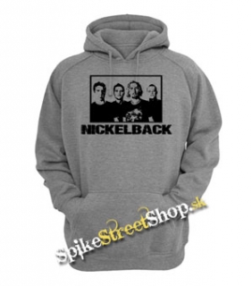 NICKELBACK - Band - šedá pánska mikina