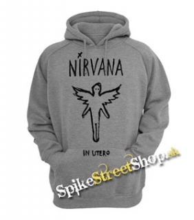 NIRVANA - In Utero - šedá pánska mikina