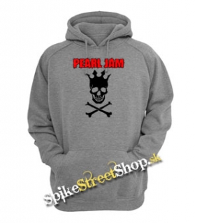 PEARL JAM - Skull - šedá pánska mikina