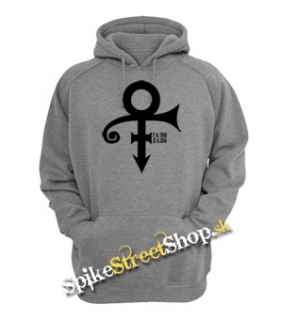 PRINCE - Signature 1958-2016 - šedá pánska mikina